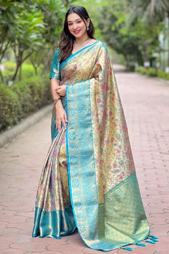 opal-blue-and-cream-woven-banarasi-saree