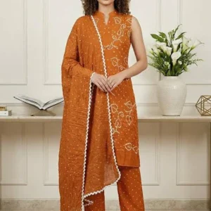 Jamnagari Bandhani Salwar Suit Dress Material