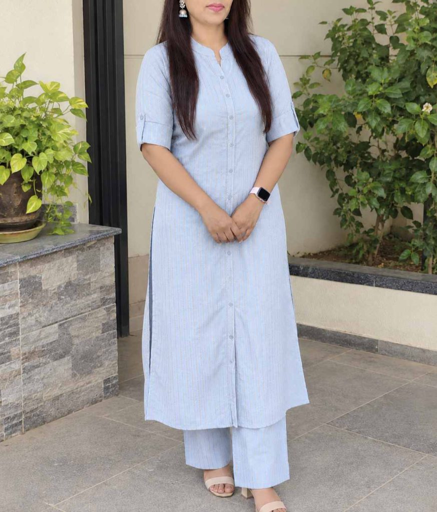 pure-cotton-light-sky-blue-co-ord-set